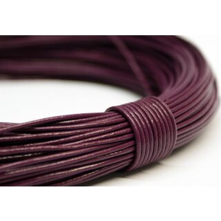 1,5mm Ziegenlederband, violett, rund