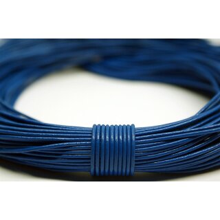 1,0mm Lederband, blau, rund