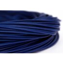 Antilopenlederband, 2,5mm, blau, rund, 100m Bund