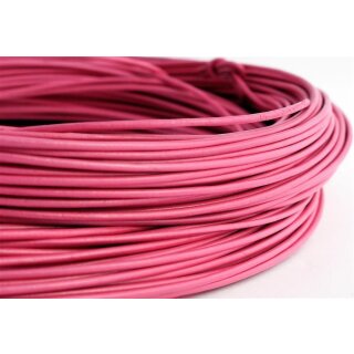 Antilopenlederband, 2,5mm, rosa, rund, 100m Bund