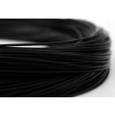 Antilopenlederband, 2,5mm, schwarz, rund, 100m Bund