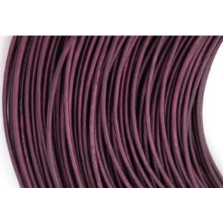 2,5mm Antilopenlederband, violett, rund